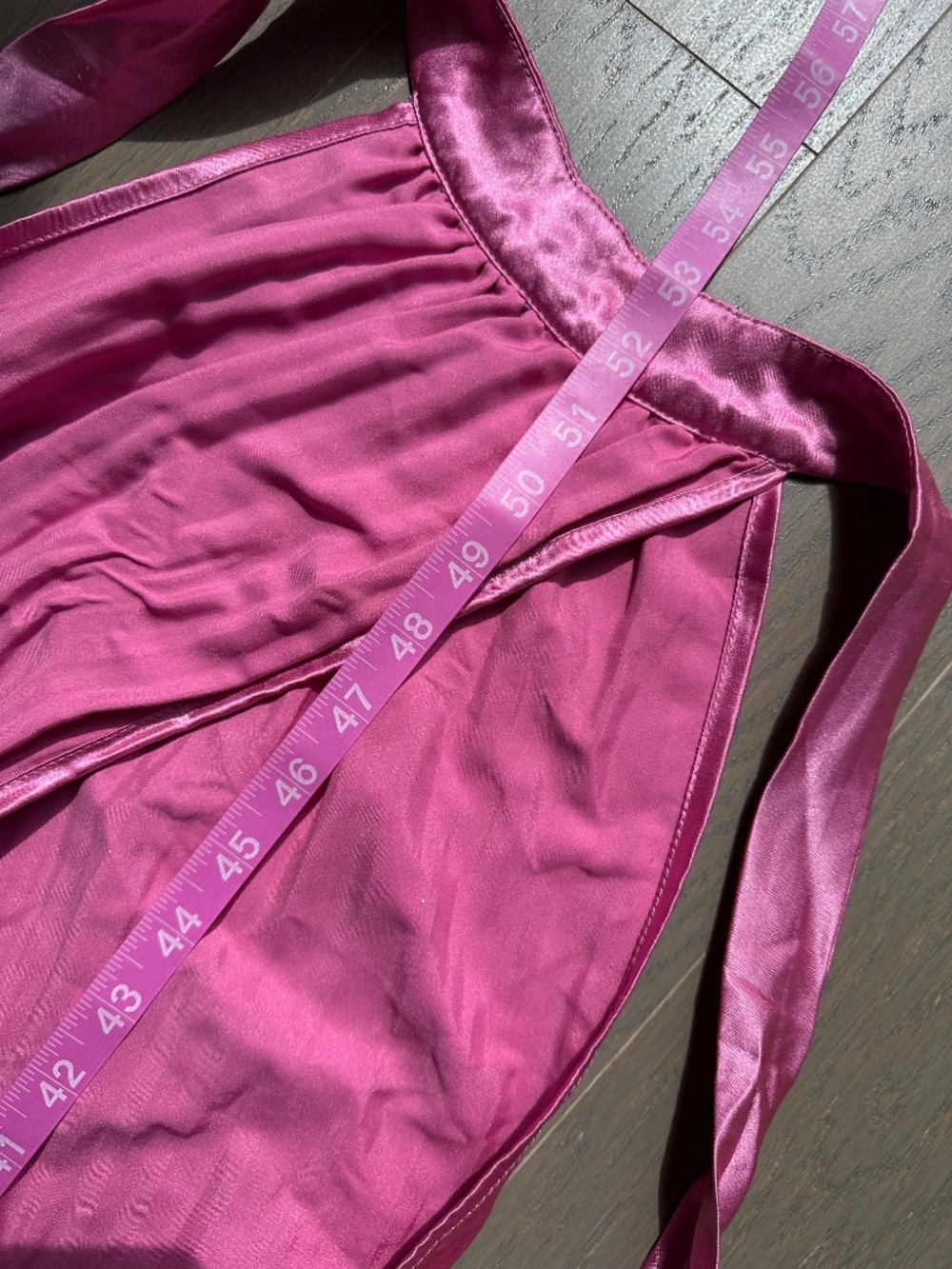 L'IDEE Renaissance Split Gown Halter Pleated Pink Satin Maxi Dress AU 10 / US 6 - Picture 11 of 11